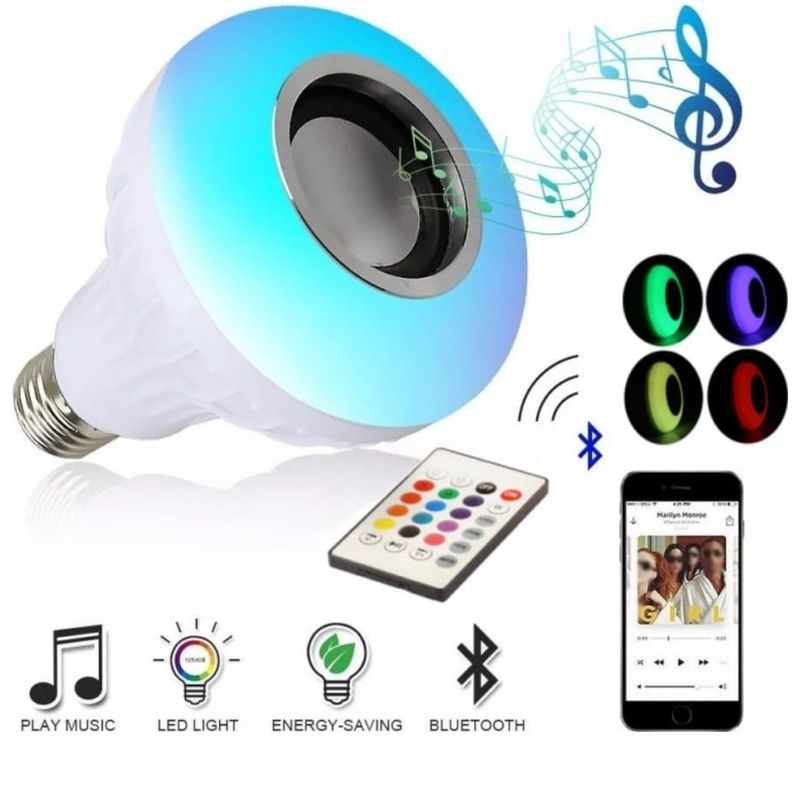 GENERICO - Ampolleta led con parlante bluetooth  control