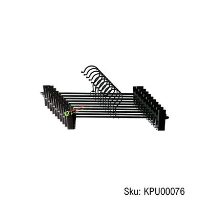 Imagen 2 del producto Pack 10 Colgadores Metal Con Pinzas Pantalón Percha 32cm