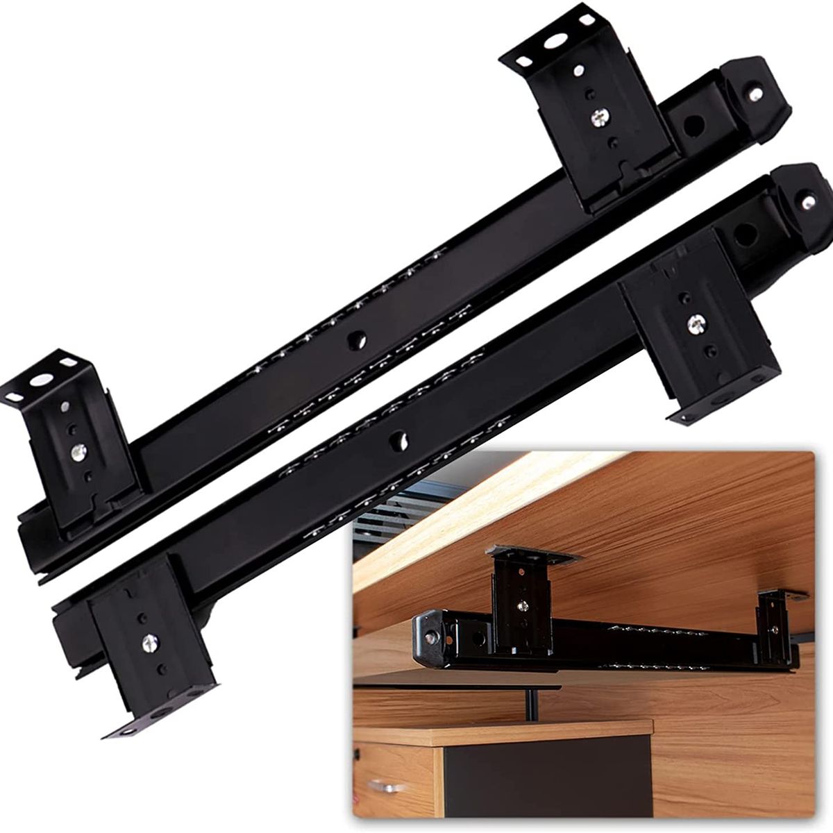 KUANGYE - Corredera De Extension Para Bandejas Porta Teclado, 1 Par