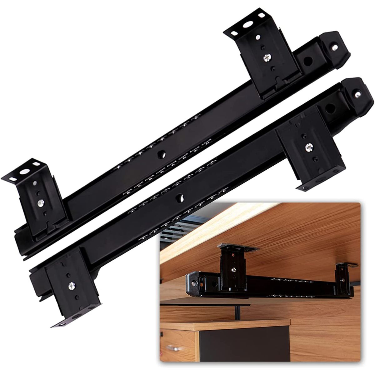 KUANGYE - Corredera De Extension Para Bandejas Porta Teclado, 1 Par