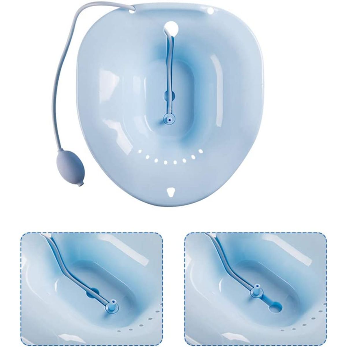 KUANGYE - Baño De Asiento Alivio Hemorroides Embarazo Bidé Portátil