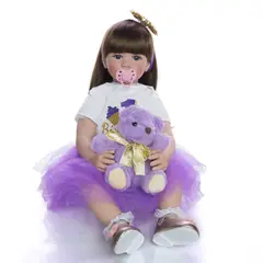 TIOZONEY - KEIUMI nuevas muñecas bebé 24 \"Reborn 60 cm silicona suave princesa L.""""""."