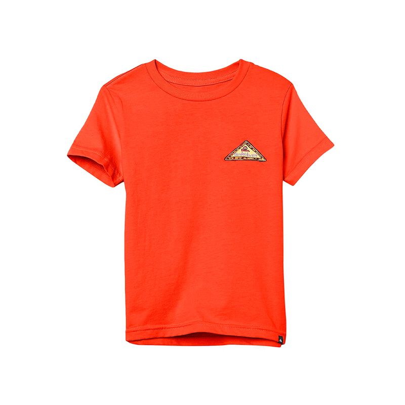 QUIKSILVER - Polera Quiksilver Neon Logo Niño Red