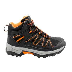 LOTTO - Zapatilla Outdoor Niña - Cortina HC Negro Naranjo