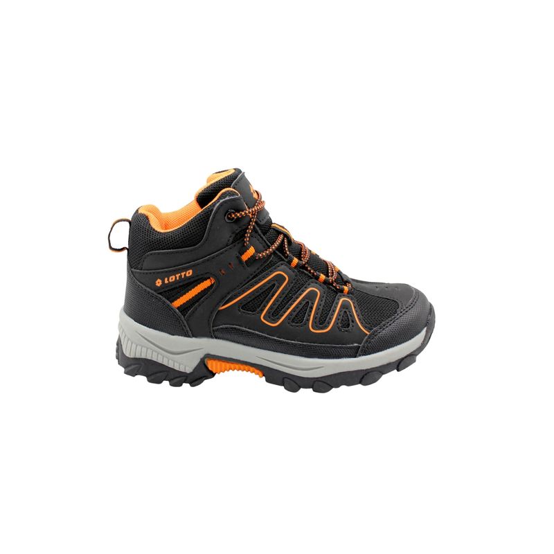 LOTTO - Zapatilla Outdoor Niña Lotto - Cortina HC Negro Naranjo LOTTO