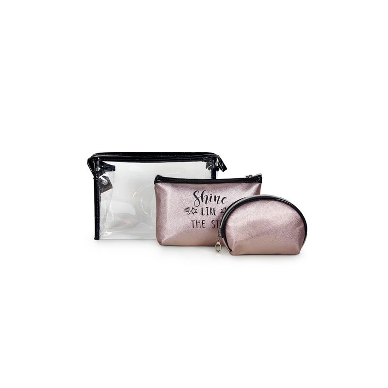 KUBAYOFF - Set Cosmetiquero Old Rose Shiny gold KUBAYOFF