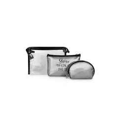 KUBAYOFF - Set Cosmetiquero gris Shiny