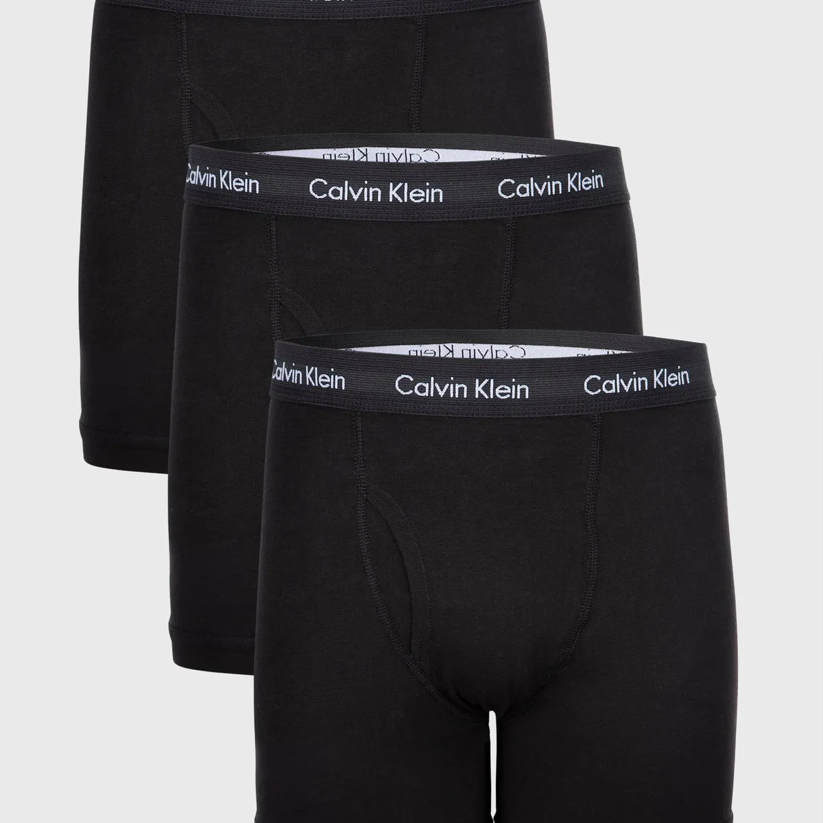 CALVIN KLEIN - Pack de 3 Bóxers Brief Cotton Stretch Negro Calvin Klein