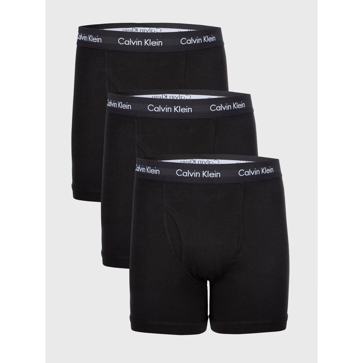 CALVIN KLEIN - Pack de 3 Bóxers Brief Cotton Stretch Negro Calvin Klein