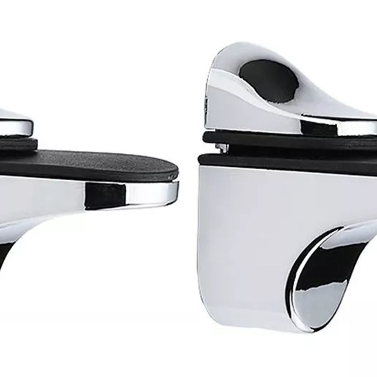 GENERICO - Soporte Repisa Vidrio De 3 A 20mm Cromado 2 Unidades