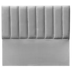 ESPACIO HOGAR - Respaldo Tubular Vertical Lino Gris Plata - SuperK