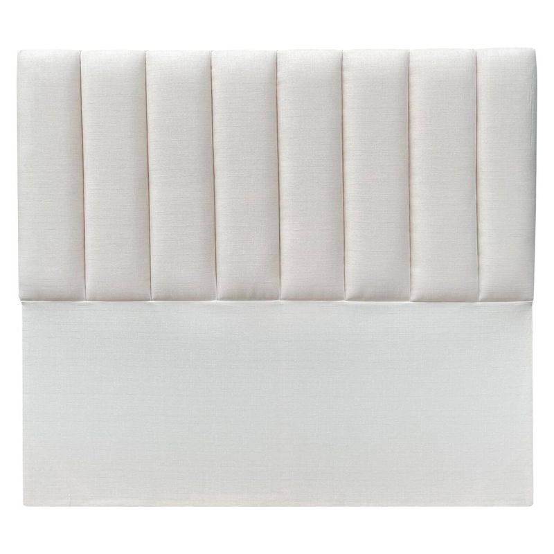 ESPACIO HOGAR - Respaldo Tubular Vertical Lino Crema - King