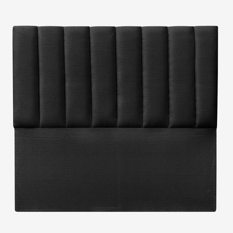 ESPACIO HOGAR - Respaldo de Cama Tubular Vertical Lino Grafito Super King
