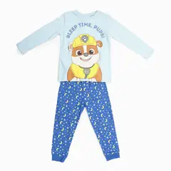 PAW PATROL - Pijama Niño Casco amarillo Azul Claro