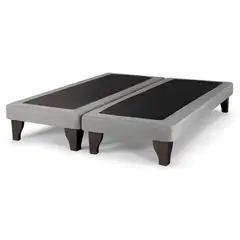 GENERICO - Base de Cama Europea Lino Gris king