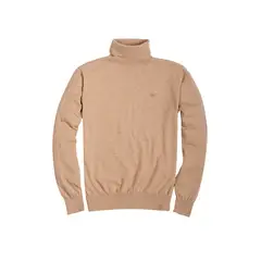 FEROUCH - Sweater Smart Casual Turtle Neck Beige