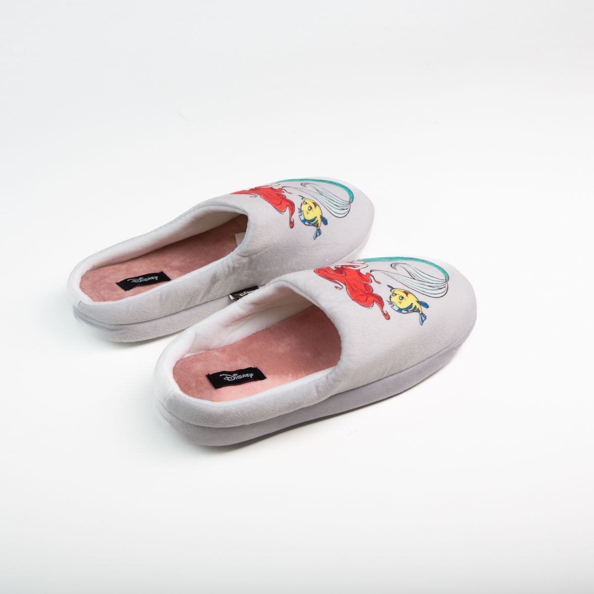 DISNEY - Pantufla Mujer Ariel Mar Gris Disney