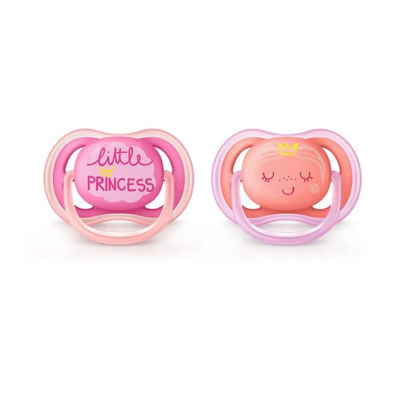 AVENT - 2 Chupetes Ultra Air de 6 a 18 m SCF343/22 Pink sin BPA