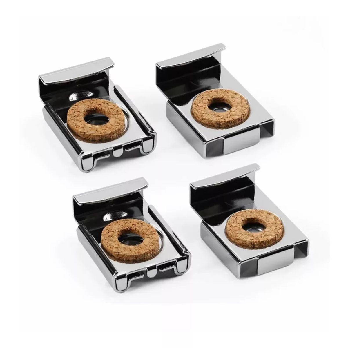 GENERICO - Clips Espejo Muro Soporte Colgador Con Resorte 4un