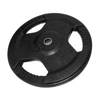 Par Disco Pre-Olimpico 3 Agarres Engomado 10 kg…