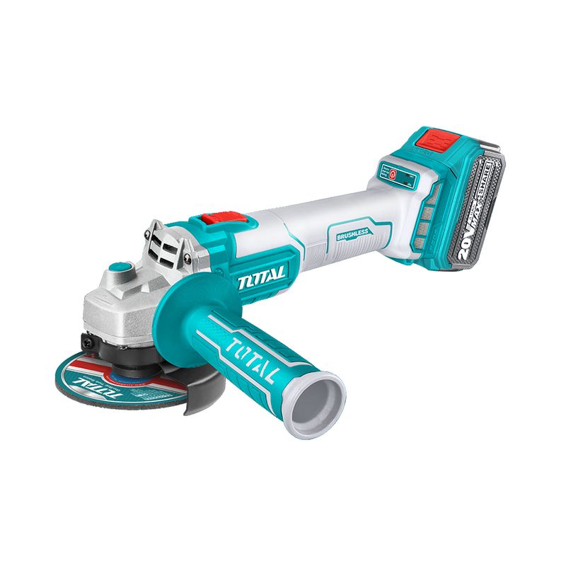 TOTAL TOOLS - Combo esmeril angular inal super 20V + 2 baterías 4ah + cargador TOTAL