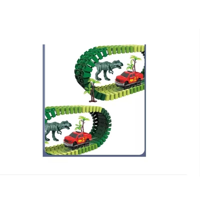GENERICO - Dinosaurio Juguete De Pista De Coche Eléctrico De Dinosaurio