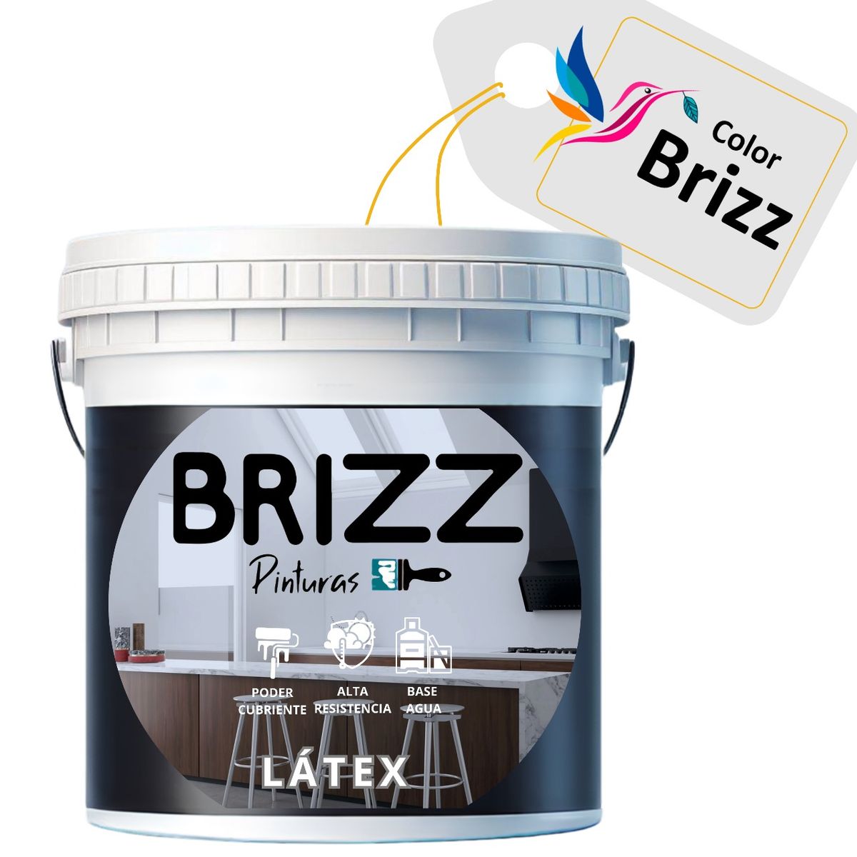 BAUM - Látex EXTRACUBRIENTE BLANCO  BAUM COLORBRIZZ