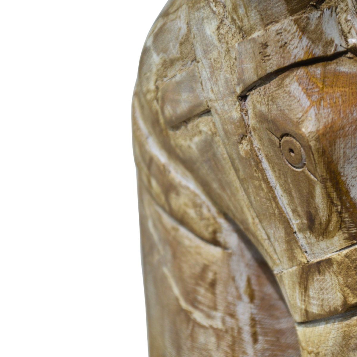 NECTAR - Escultura cabeza de caballo tallada en madera teca