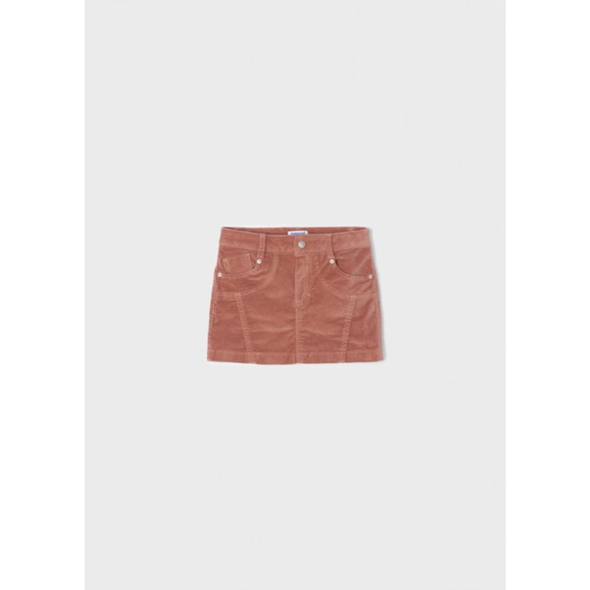 MAYORAL - Falda de pana lisa para niña  Nude