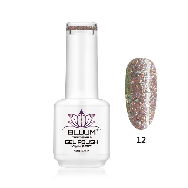 BLUUM - Esmalte Permanente Queen´s Glitter 12 Bluum 15 ml