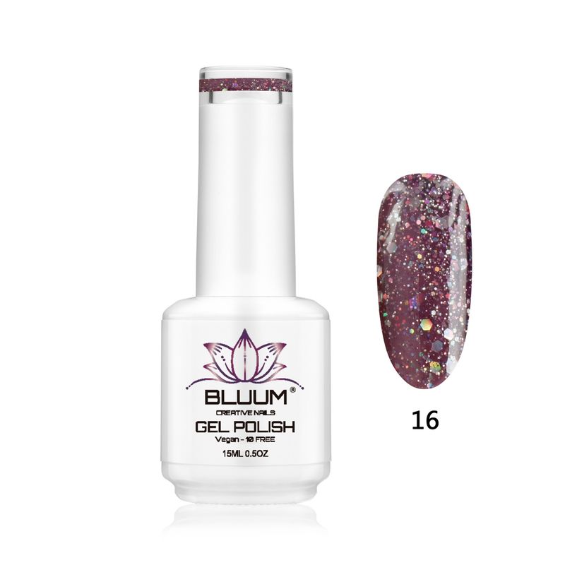 BLUUM - Esmalte Permanente Queen´s Glitter 16 Bluum 15 ml