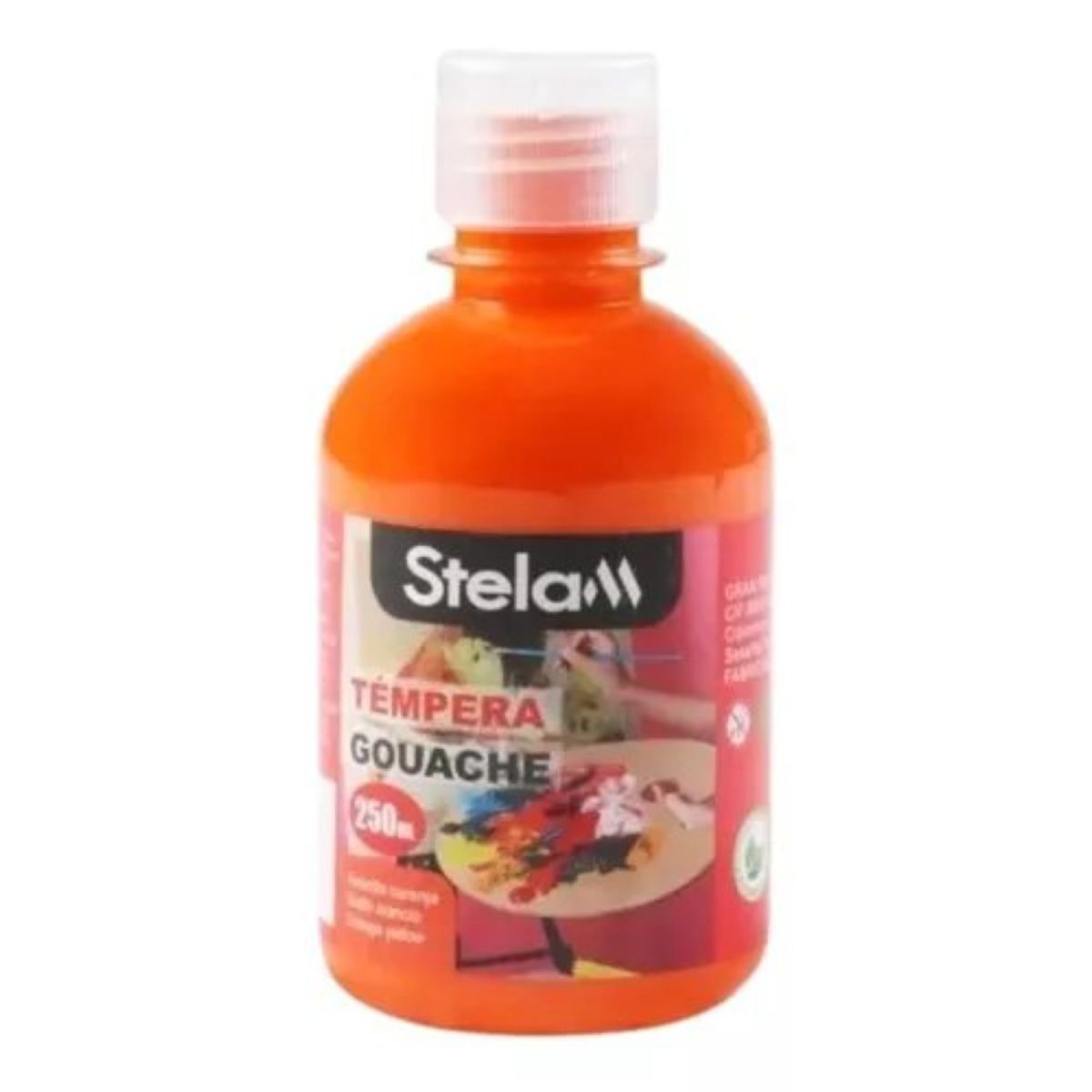 GENERICO - Témpera Gouache Pintura 250 ml Amarillo Naranja