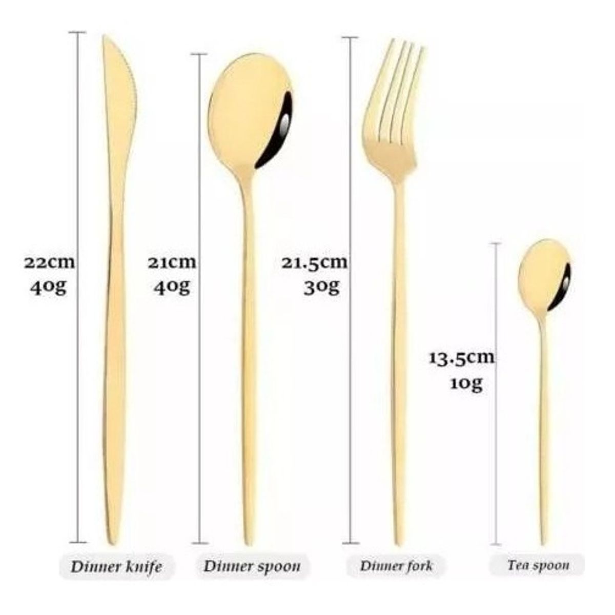 GENERICO - Set De Cubiertos Servicios 24pcs Acero Inoxidables maleta negra