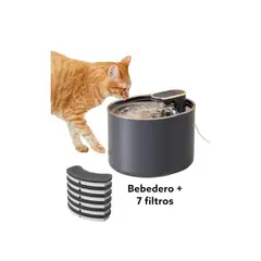 GENERICO - Bebedero Eléctrico + 7 Filtros Para Mascotas