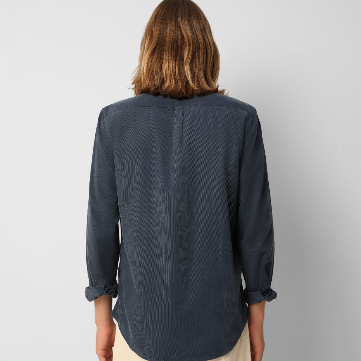 SCALPERS - Camisa Pana Cotelé Cuello Con Botones Blue