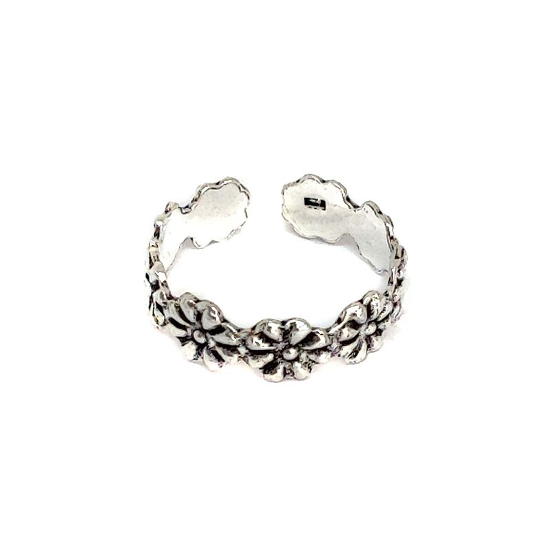 ANDREA COGGIOLA JOYAS - Anillo Midi Margaritas Plata Fina 925