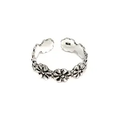 COGGIOLA - Anillo Midi Margaritas Plata Fina 925