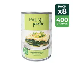 GENERICO - Láminas de palmito para preparar lasaña 8 x 400 grs