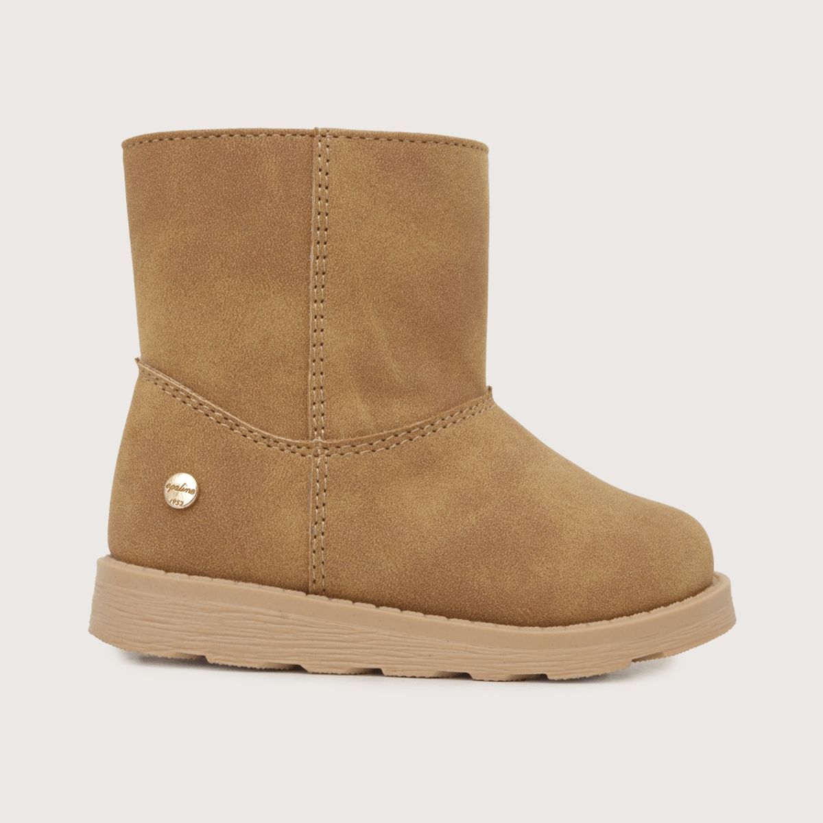 OPALINE - Bota de niña interior con pelos beige 30 a 34