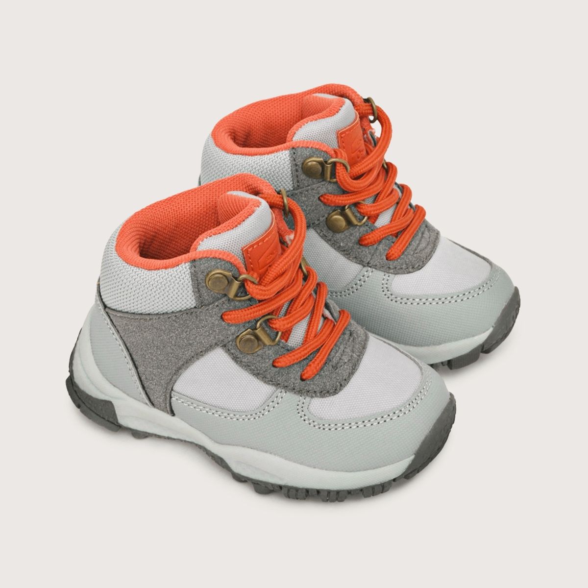 OPALINE - Botin de niño outdoor con cordón gris 20 a 29