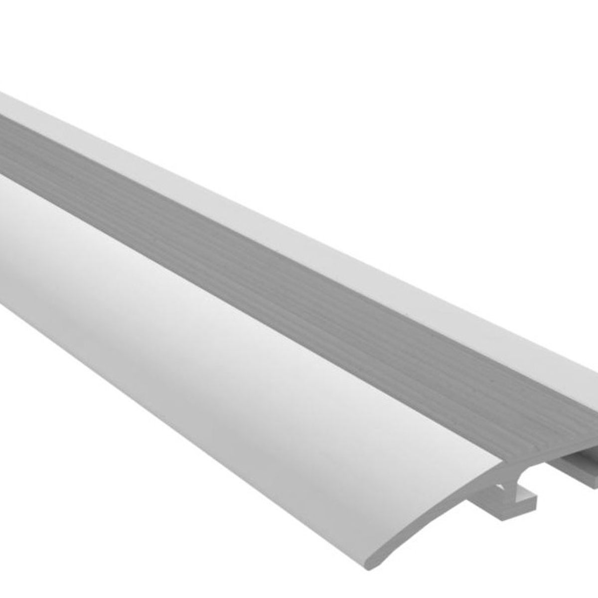 DVP - Cubrejunta Metálica Con Tarugo 1mt Plata Dvp