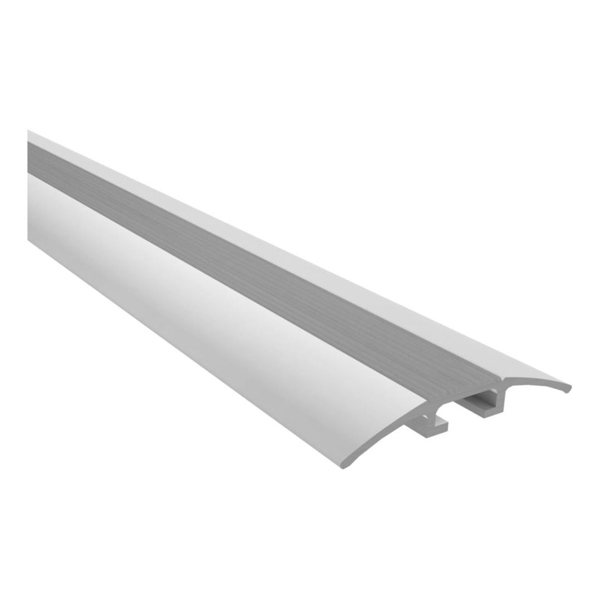 DVP - Cubrejunta Metálica Con Tarugo 1mt Plata Dvp