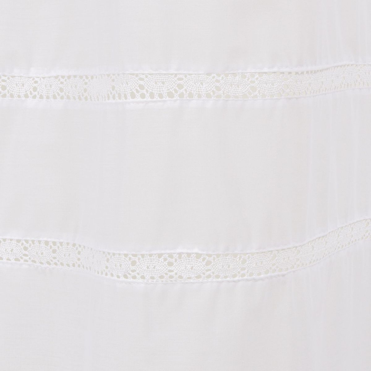 GENTILE - CORTINA DE BAÑO MEDIDA ESPECIAL COLOR BLANCO BOLILLO 200 x 200 CMS