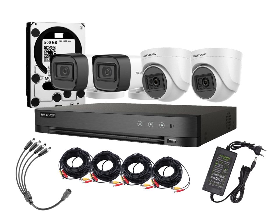 Kit 4 Camaras Profesional Fhd 1080p Lite Dd 500gb