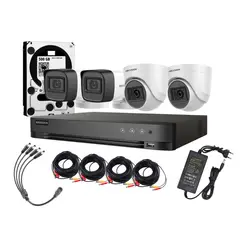 HIKVISION - Kit 4 Camaras Profesional Fhd 1080p Lite Dd 500gb