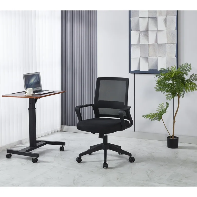 Silla de Oficina PC Escritorio Mesh - Negro
