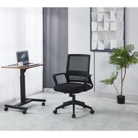 Silla de Oficina PC Escritorio Mesh - Negro
