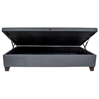 Imagen 2 del producto Base de Cama Baul 1.5 Plaza largo 190 cm con patas de madera 11 cm