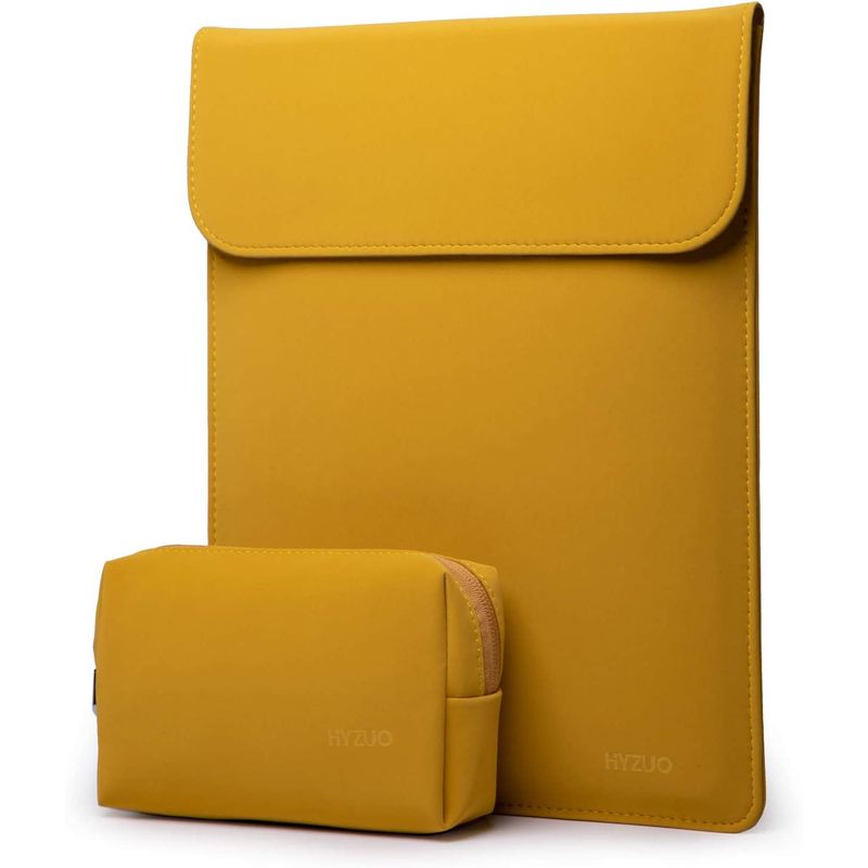 NAUTICA - Set Funda Protectora compatible con MacBook AirPro 13/14 y Estuche - Amarillo