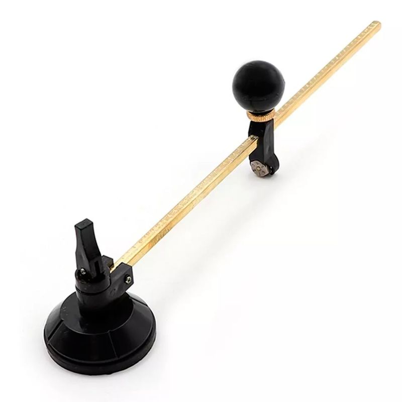TOTAL TOOLS - Marcador Cortador Vidrio Circular Compás Ruleta 30cm Total